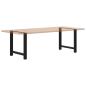 Preview: Couchtischbeine Schwarz 2 Stk. 80x(72-73) cm Stahl