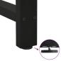 Preview: Couchtischbeine Schwarz 2 Stk. 80x(72-73) cm Stahl
