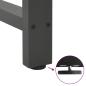 Preview: Couchtischbeine Anthrazit 2 Stk. 60x(72-73) cm Stahl