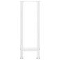 Preview: Couchtischbeine Weiß 2 Stk. 38x(72-73) cm Stahl