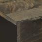 Preview: Nachttisch Schwarz 50x33x60 cm Massivholz Mango