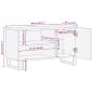 Preview: TV-Schrank 80x33x46 cm Massivholz Mango