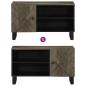 Preview: TV-Schrank 80x33x46 cm Massivholz Mango