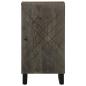 Preview: Sideboard Schwarz 40x33x75 cm Massivholz Mango