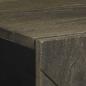 Preview: Sideboard Schwarz 40x33x75 cm Massivholz Mango