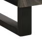 Preview: Sideboard Schwarz 40x33x75 cm Massivholz Mango