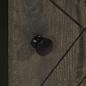 Preview: Sideboard Schwarz 40x33x75 cm Massivholz Mango
