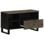 Preview: TV-Schrank 80x33x46 cm Massivholz Mango