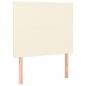 Preview: Boxspringbett mit Matratze Creme 100x200 cm Kunstleder