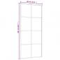 Preview: Schiebetür ESG-Glas und Aluminium 90x205 cm Weiß
