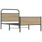 Preview: Bettgestell ohne Matratze 100x190 cm Sonoma-Eiche Holzwerkstoff