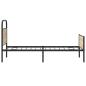 Preview: Bettgestell ohne Matratze 100x190 cm Sonoma-Eiche Holzwerkstoff