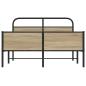 Preview: Bettgestell ohne Matratze 140x190 cm Sonoma-Eiche Holzwerkstoff