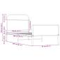 Preview: Bettgestell ohne Matratze 80x200 cm Sonoma-Eiche Holzwerkstoff