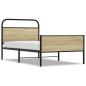 Preview: Bettgestell ohne Matratze 100x190 cm Sonoma-Eiche Holzwerkstoff