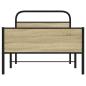 Preview: Bettgestell ohne Matratze 100x190 cm Sonoma-Eiche Holzwerkstoff