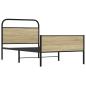Preview: Bettgestell ohne Matratze 107x203 cm Sonoma-Eiche Holzwerkstoff
