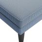 Preview: Chaiselongue mit Kissen Blau Cordstoff