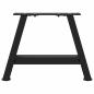 Preview: ARDEBO.de - Couchtischbeine A-Form 2 Stk. Schwarz 30x(30-31) cm Stahl