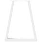 Preview: Couchtischbeine V-Form 2 Stk. Weiß 60x(72-73) cm Stahl