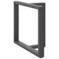 Preview: Esstischbeine T-Form 2 Stk. Anthrazit 100x35x(72-73) cm Stahl
