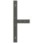 Preview: Esstischbeine T-Form 2 Stk. Anthrazit 100x35x(72-73) cm Stahl
