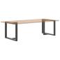 Preview: Esstischbeine T-Form 2 Stk. Anthrazit 100x35x(72-73) cm Stahl