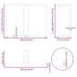 Preview: Esstischbeine T-Form 2 Stk. Anthrazit 100x35x(72-73) cm Stahl
