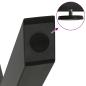 Preview: Esstischbeine X-Form 2 Stk. Anthrazit 70x(72-73) cm Stahl