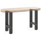 Preview: Couchtischbeine Anthrazit 2 Stk. 38x(42-43) cm Stahl
