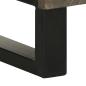 Preview: Badschrank Schwarz 38x33x160 cm Massivholz Mango