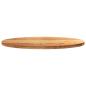 Preview: Tischplatte Hellbraun 120x60x4 cm Massivholz Eiche Oval