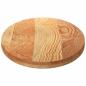 Preview: Tischplatte Hellbraun 120x60x4 cm Massivholz Eiche Oval