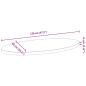Preview: Tischplatte Hellbraun 120x60x4 cm Massivholz Eiche Oval