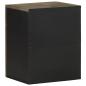 Preview: Bad-Wandschrank Schwarz 38x33x48 cm Massivholz Mango