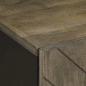 Preview: Bad-Wandschrank Schwarz 38x33x48 cm Massivholz Mango