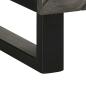 Preview: Sideboard Schwarz 60x33x75 cm Massivholz Mango