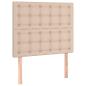 Preview: Boxspringbett Matratze Cappuccino-Braun 100x200cm Kunstleder
