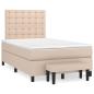 Preview: ARDEBO.de - Boxspringbett Matratze Cappuccino-Braun 120x200cm Kunstleder