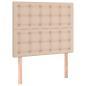 Preview: Boxspringbett Matratze Cappuccino-Braun 120x200cm Kunstleder