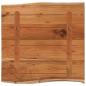 Preview: Tischplatte 60x60x2,5 cm Quadratisch Akazienholz Naturkante