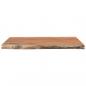 Preview: Tischplatte 60x60x2,5 cm Quadratisch Akazienholz Naturkante