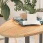 Preview: ARDEBO.de - Tischplatte 100x50x2 cm Massivholz Eiche Oval