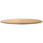 Preview: Tischplatte 100x50x2 cm Massivholz Eiche Oval