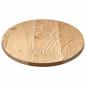 Preview: Tischplatte 100x50x2 cm Massivholz Eiche Oval