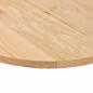 Preview: Tischplatte 100x50x2 cm Massivholz Eiche Oval