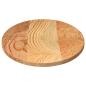 Preview: Tischplatte Hellbraun 100x50x2 cm Massivholz Eiche Oval