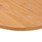 Preview: Tischplatte Hellbraun 100x50x2 cm Massivholz Eiche Oval