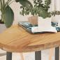 Preview: ARDEBO.de - Tischplatte Hellbraun 100x50x4 cm Massivholz Eiche Oval