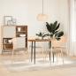 Preview: Tischplatte Hellbraun 100x50x4 cm Massivholz Eiche Oval